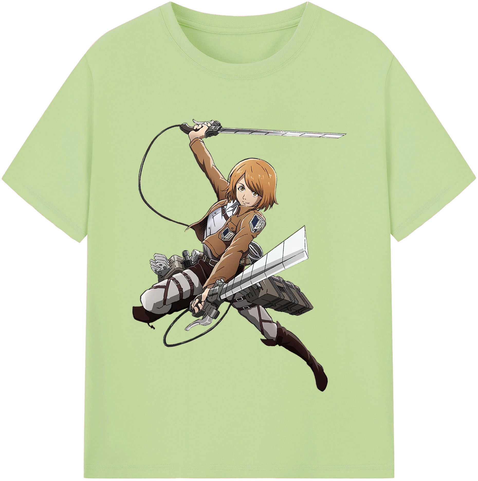 （画像用） 進撃の巨人 ペトラ·ラル Attack on Titan Petra Rall 綿100％半袖Tシャツ（フロントプリント）